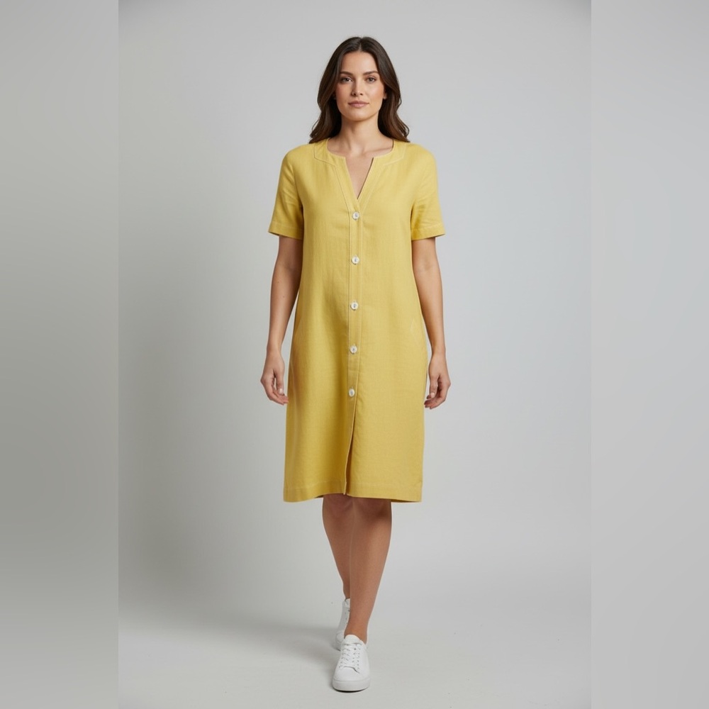 Constance Saunders By Nahdree Linen Dress
